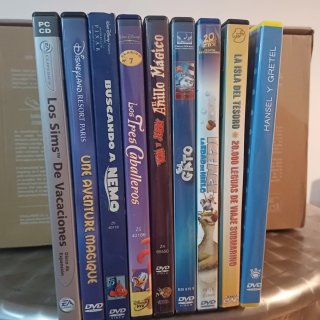 Lote de 8 Películas Infantiles en DVD