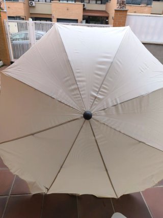 Sombrilla Jardín 180cm Beige  NUEVA