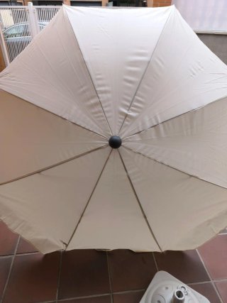 Sombrilla Jardín 180cm Beige  NUEVA
