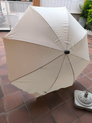 Sombrilla Jardín 180cm Beige  NUEVA