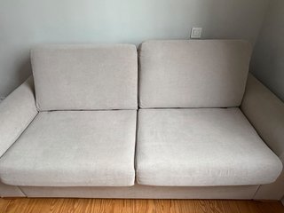 Sofá Cama Beige Tela