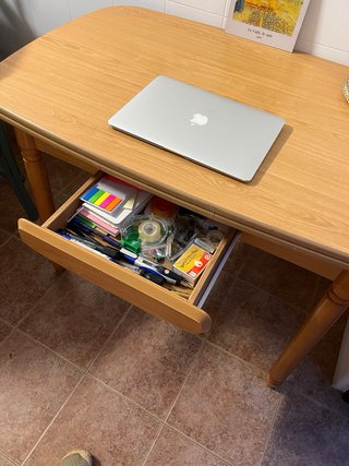 Mesa de comedor de madera extensible