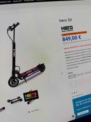 Patinete Eléctrico HERO S9