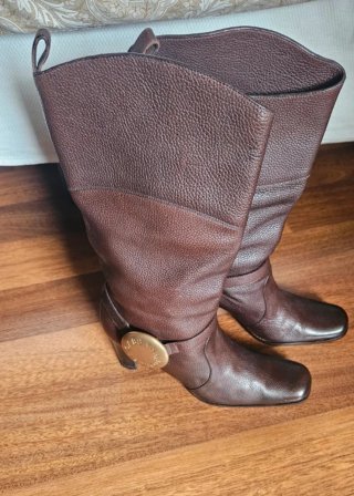 Botas de piel marrones Dolce & Gabbana