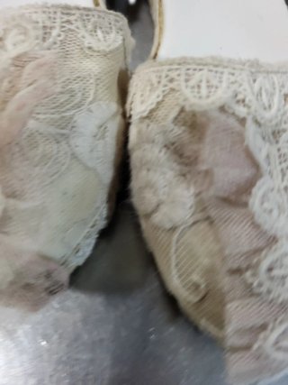 Zapatos de comunión encaje beis