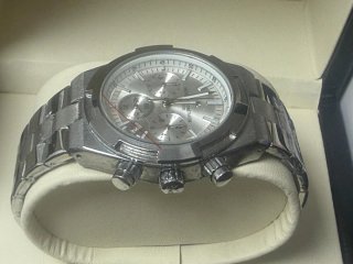Reloj MOD estilo Vach Const  Cronógrafo Plateado