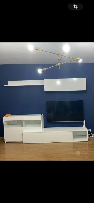 Mueble de salón blanco
