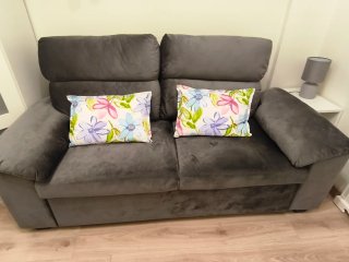 Sofá Cama Matrimonio Gris