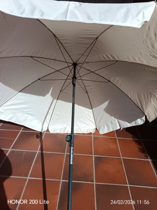 Sombrilla Jardín 180cm Beige Nuevo