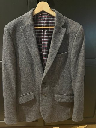 Americana El Ganso gris con coderas