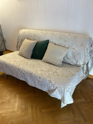 Sofá Cama Tela y Terciopelo