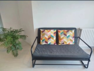 Sofá Cama Plegable Gris