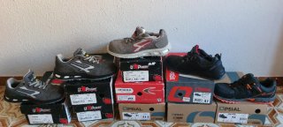 Lote de 9 pares de botas de trabajo 55 cada uno
