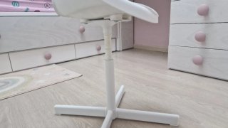 Silla de escritorio blanca moderna
