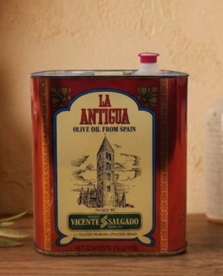 Lata Aceite Oliva Vintage La Antigua