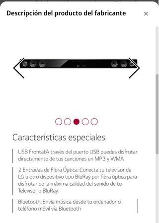 Barra de Sonido LG Negra
