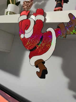 Pai Natal Decorativo com Brilho