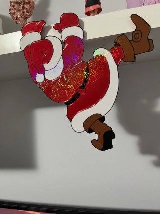 Pai Natal Decorativo com Brilho
