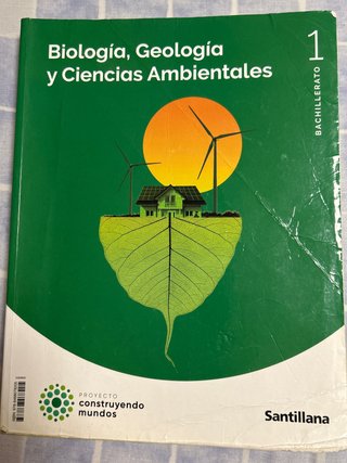 Libro Biología 1 Bachillerato, Santillana