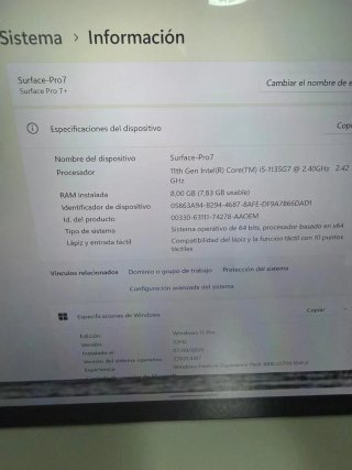 Microsoft Surface Pro 7+ 8GB RAM 256GB SSD