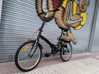 Bici Plegable B'Twin Negra - Funcional