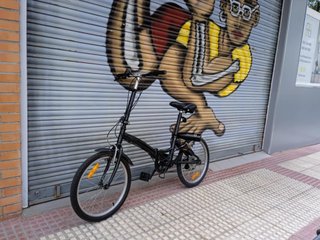 Bici Plegable B'Twin Negra - Funcional