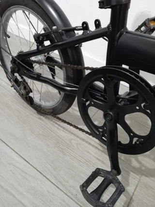 Bici Plegable B'Twin Negra - Funcional