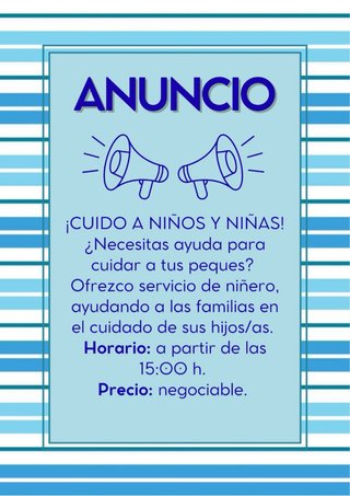 CUIDADO DE NIÑOS/AS