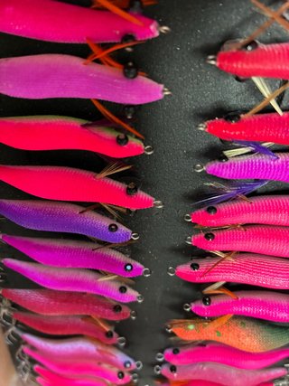 Set de señuelos para pesca de chipirón