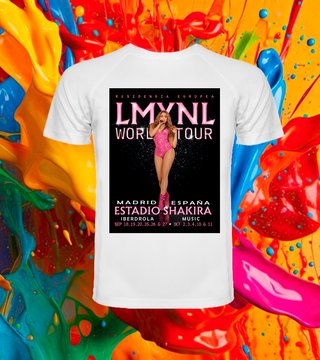 Shakira concierto camiseta Madrid