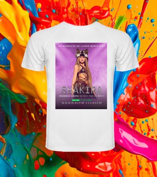 Shakira concierto camiseta Madrid