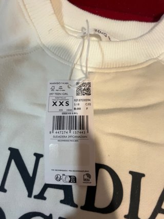 Sidadera Mango Blanco Roto Nuevo con etiquetas