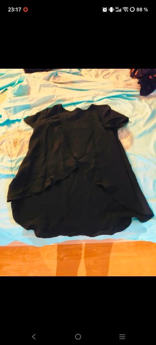 Blusón negro holgado