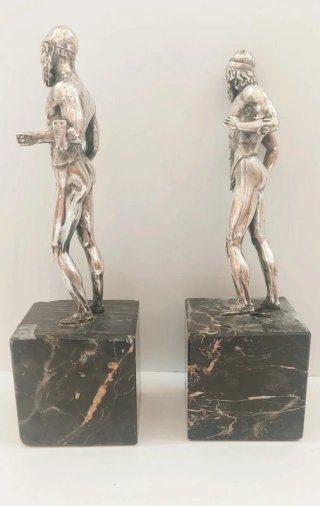 Bronzi Riace Argento 800 e Marmo Nero