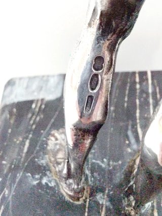 Bronzi Riace Argento 800 e Marmo Nero