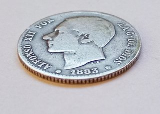Moneda 1 Peseta Alfonso XII 1883