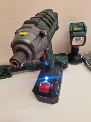 Lote Parkside X20V 4.0Ah completo - Taladro Impact