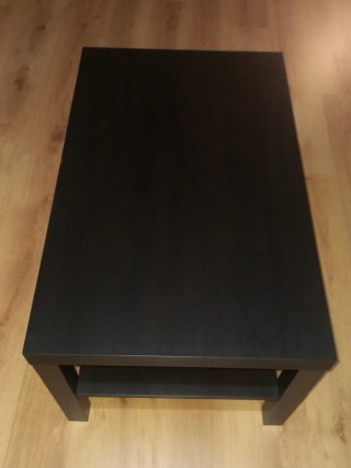 Mesa de centro de madera negra