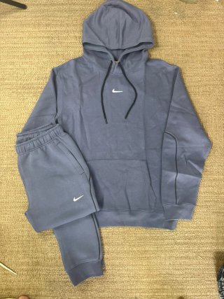 Conjunto Nike Sudadera y Pantalón Azul Grisáceo