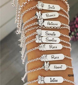 Pulsera de Plata Personalizada Disney