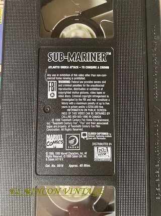 VHS Marvel Classic Videos: Sub-Mariner - NTSC