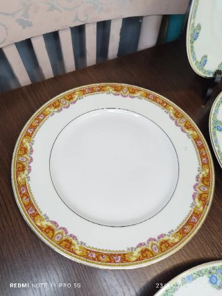 LIMOGES 7 platos llanos vintage porcelana