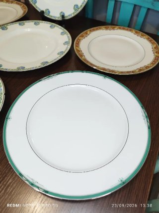 LIMOGES 7 platos llanos vintage porcelana