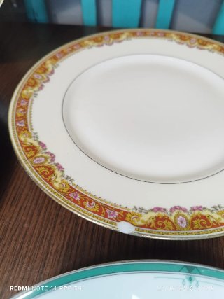 LIMOGES 7 platos llanos vintage porcelana