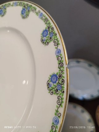 LIMOGES 7 platos llanos vintage porcelana