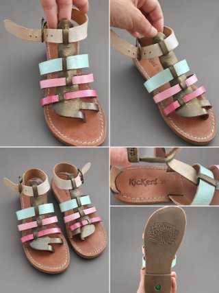 Sandalias Kickers Nuevas. Multicolor Talla 36
