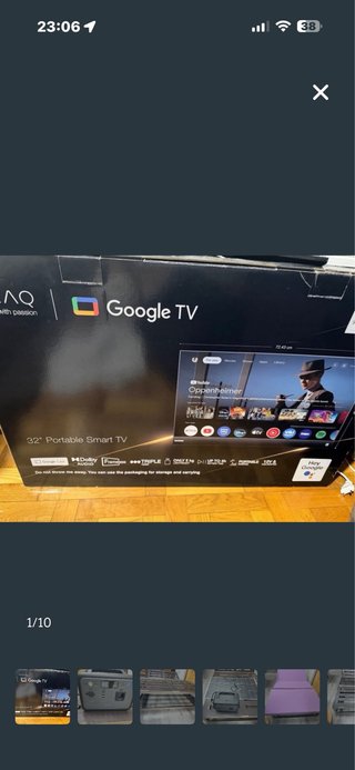TV TCL 32 Portátil Google TV 12V