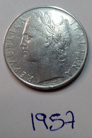 Lote de 6 Monedas de 100 Liras Italianas