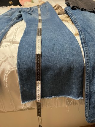Pantalón vaquero campana azul
