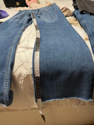 Pantalón vaquero campana azul